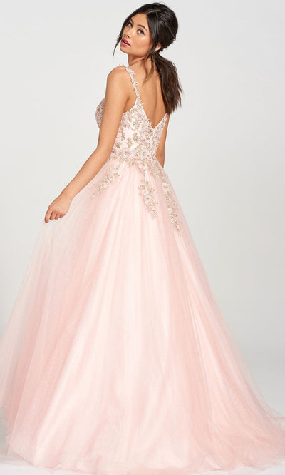 Colette By Daphne CL12205 - Beaded Glitter Tulle Ball Gown Prom Dresses