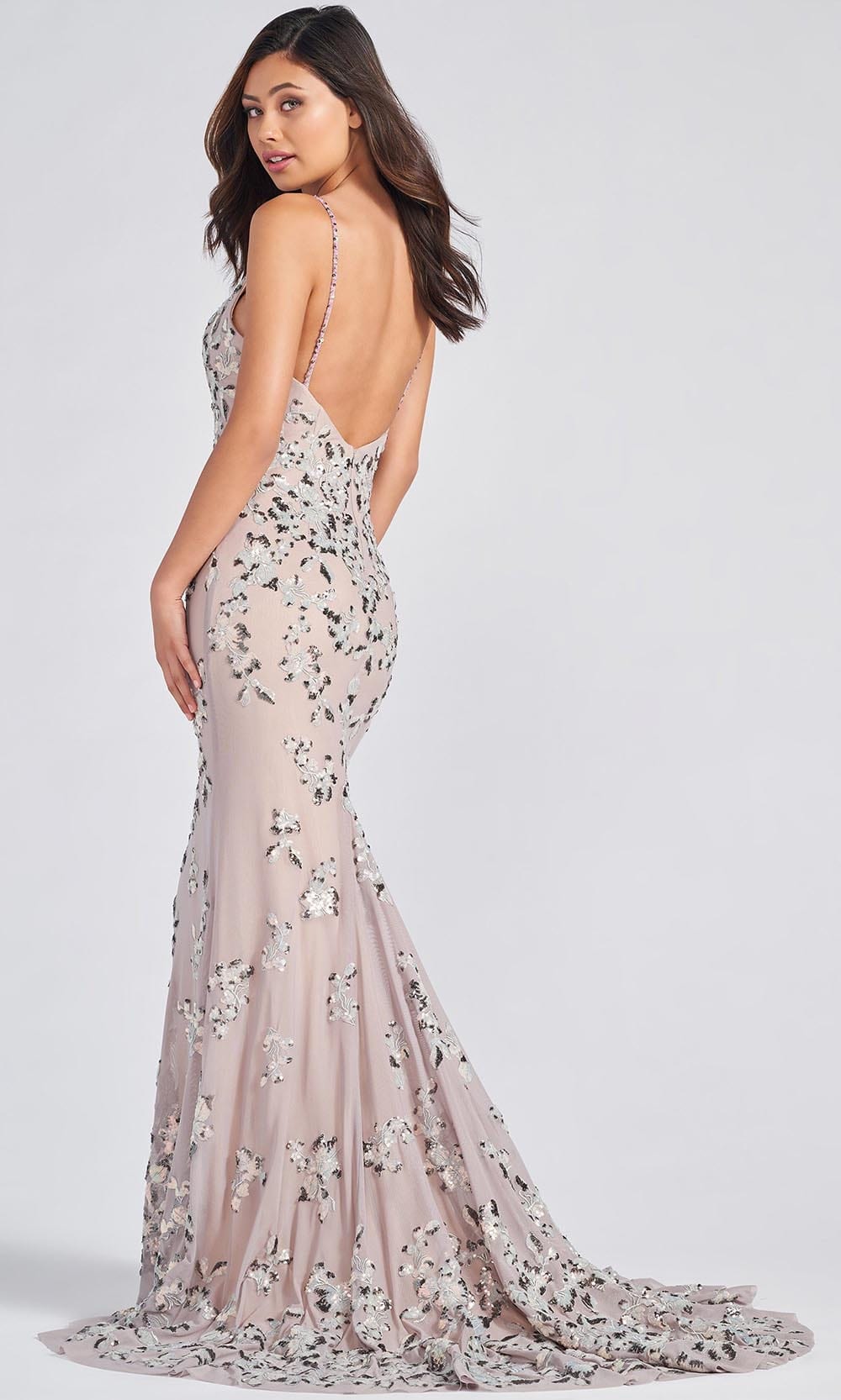 Colette By Daphne CL12236 - V-neck Long Gown Evening Dresses