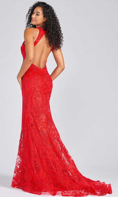 Colette By Daphne CL12249 - Plunging V Fitted Evening Dress Prom Dresses