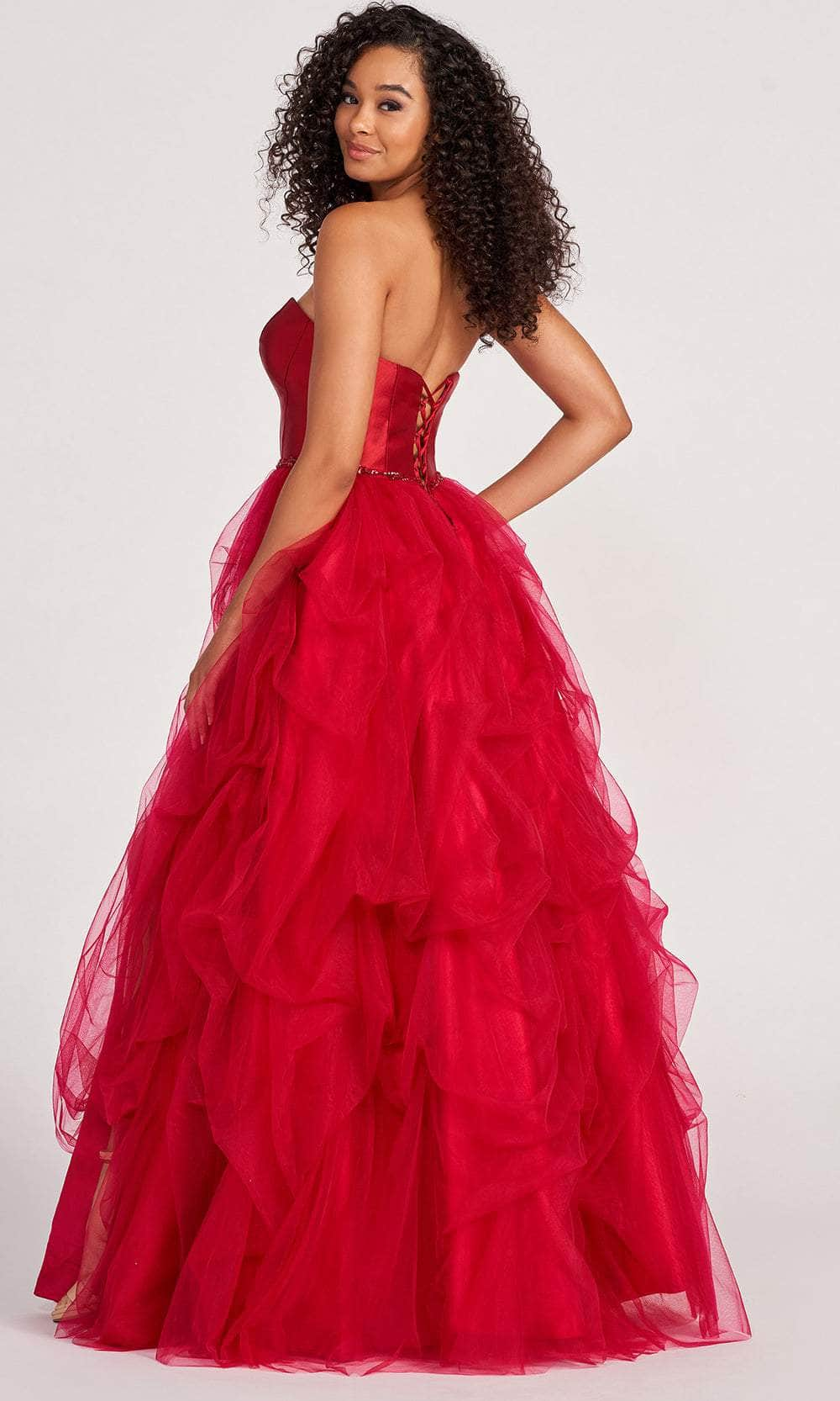 Colette By Daphne CL2023 - Strapless Ruffled A-line Evening Gown Evening Dresses