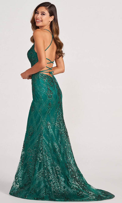 Colette By Daphne CL2031 - Scoop Neck Sequined Trumpet Dress Prom Dresses
