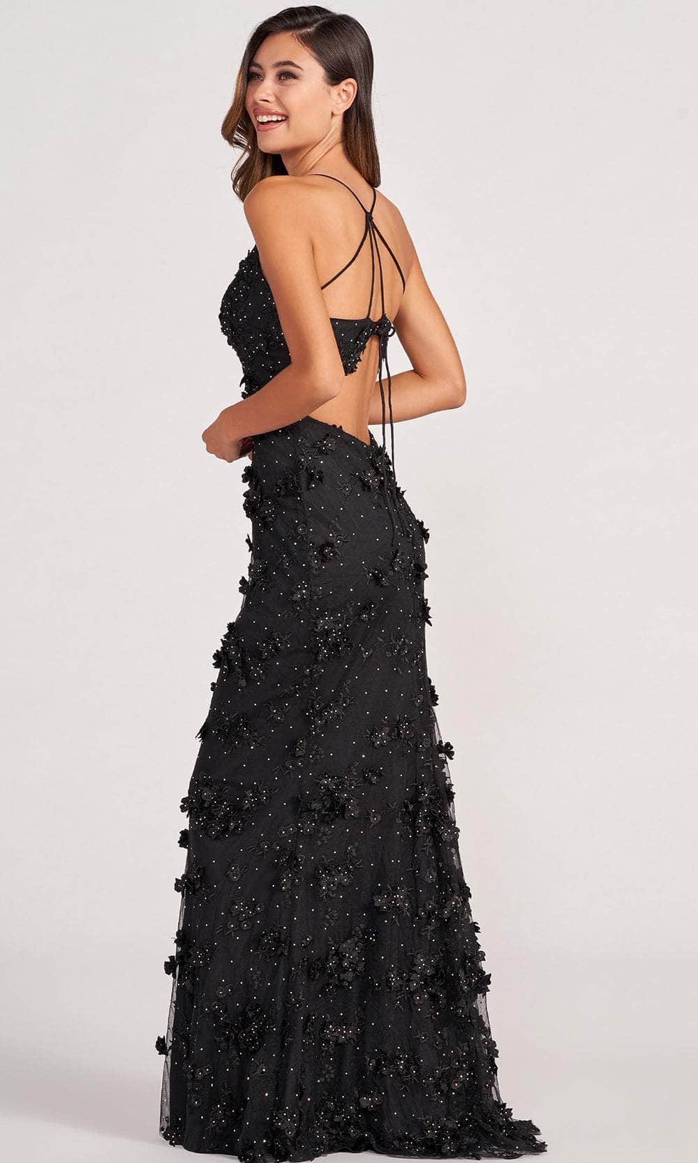 Colette By Daphne CL2058 - 3d Floral Rhinestone Sheath Prom Dress Prom Dresses