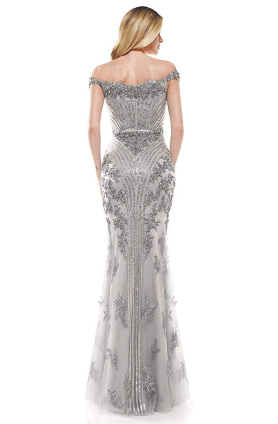 Colors Couture - J131 Off-Shoulder Embellished Trumpet Dress Evening Dresses
