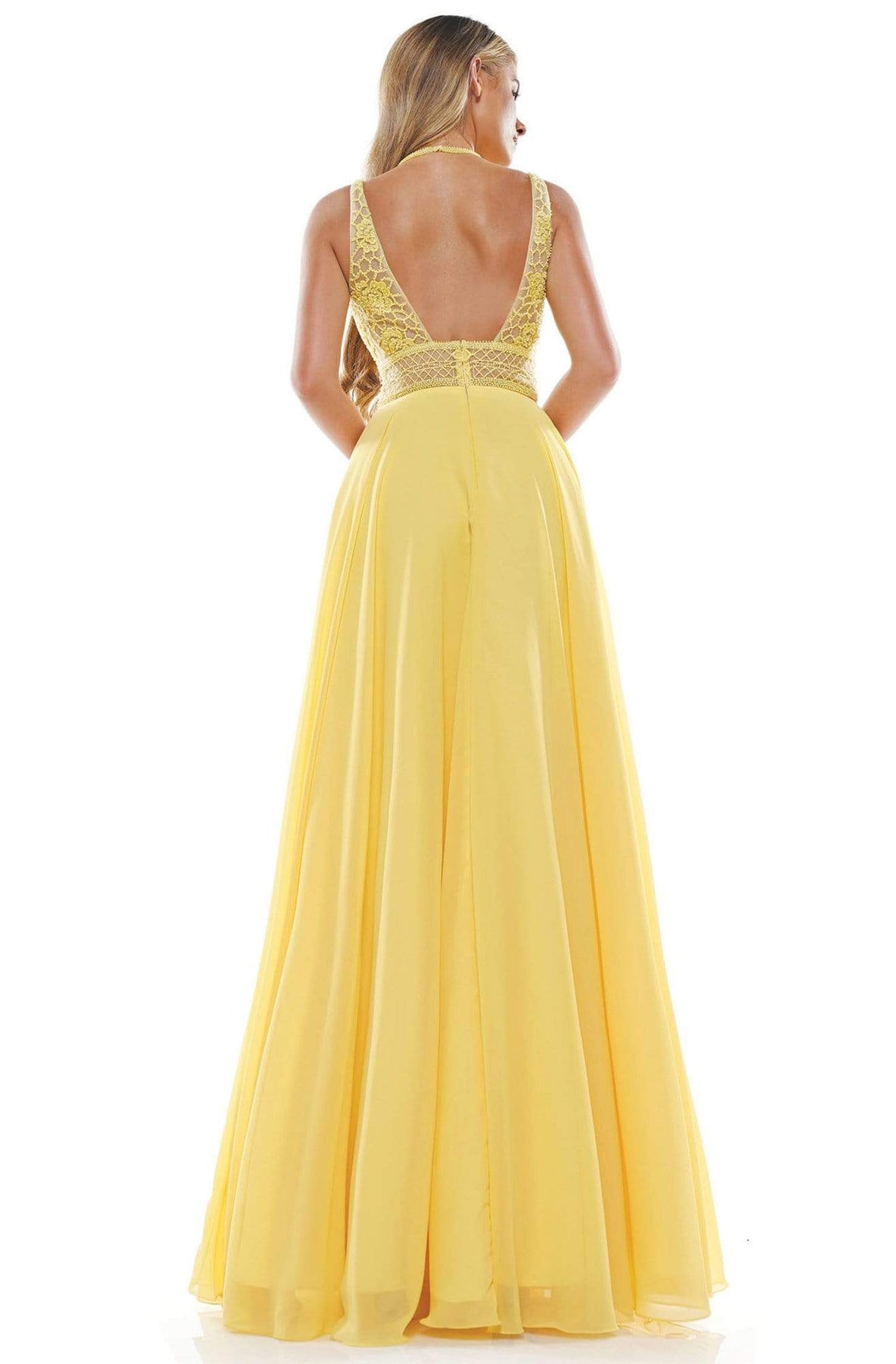Colors Dress - 2320 Embellished Sleeveless Long A-line Dress Prom Dresses