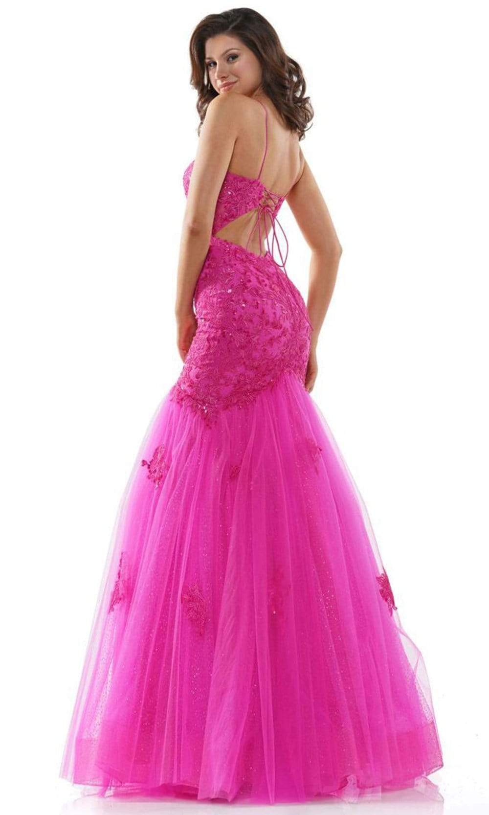 Colors Dress - 2490 Embellished Glitter Mermaid Gown Prom Dresses