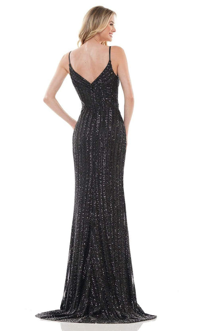 Colors Dress - 2659 Spaghetti Strap Sequin Gown Special Occasion Dress