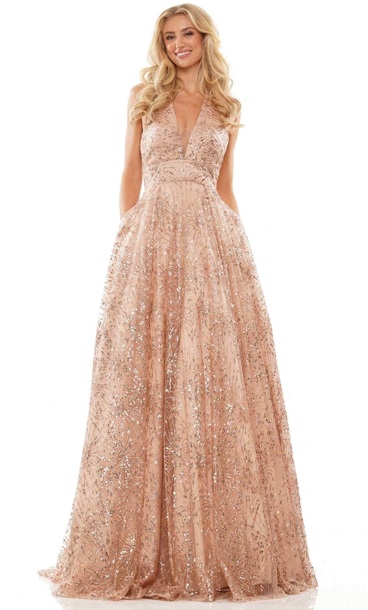 Colors Dress 2788 - V-Neck Gown