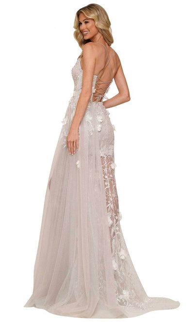 Colors Dress 2822 - Strappy Open Back Floral Dress Special Occasion Dress