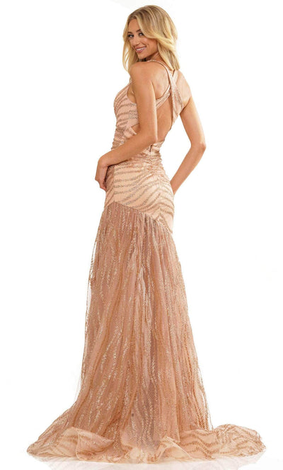 Colors Dress 2856 - Glittery Sleeveless Trumpet Dress Special Occasion Dress