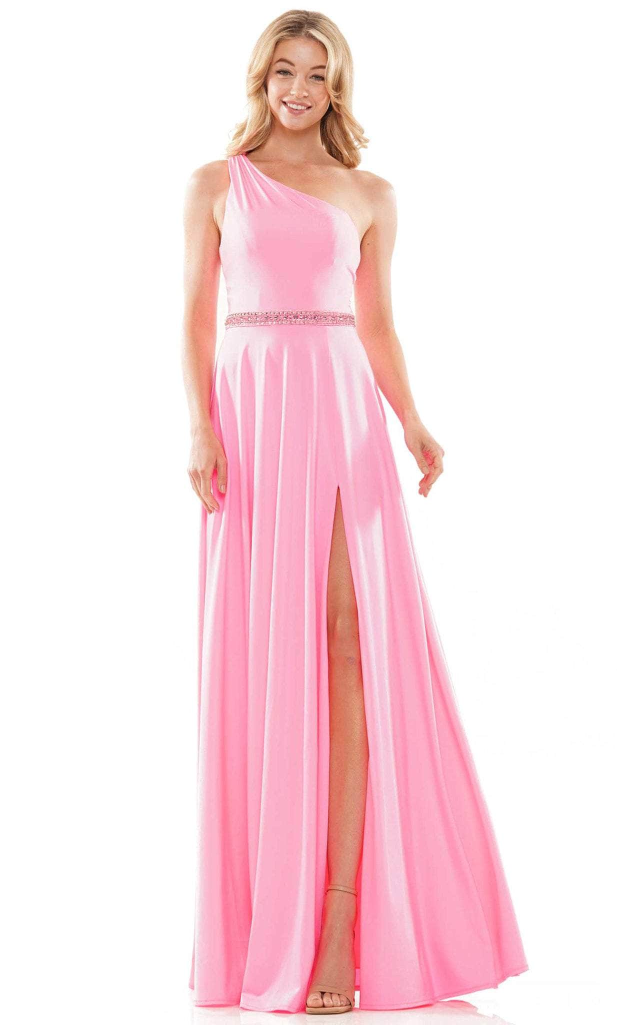Colors Dress 2879 - One-Sleeve Gown
