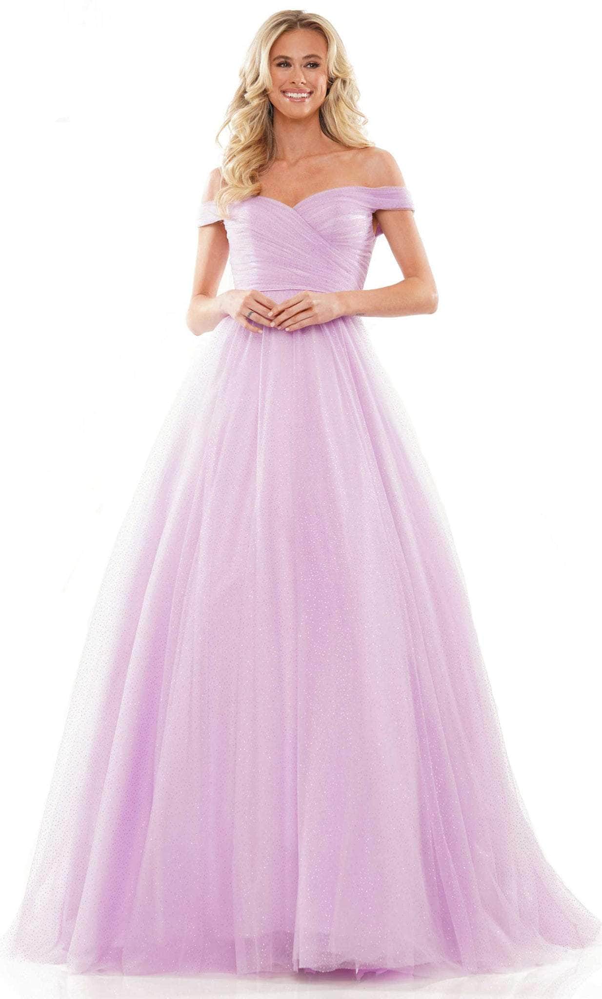 Colors Dress 2888 - Off-Shoulder Ballgown