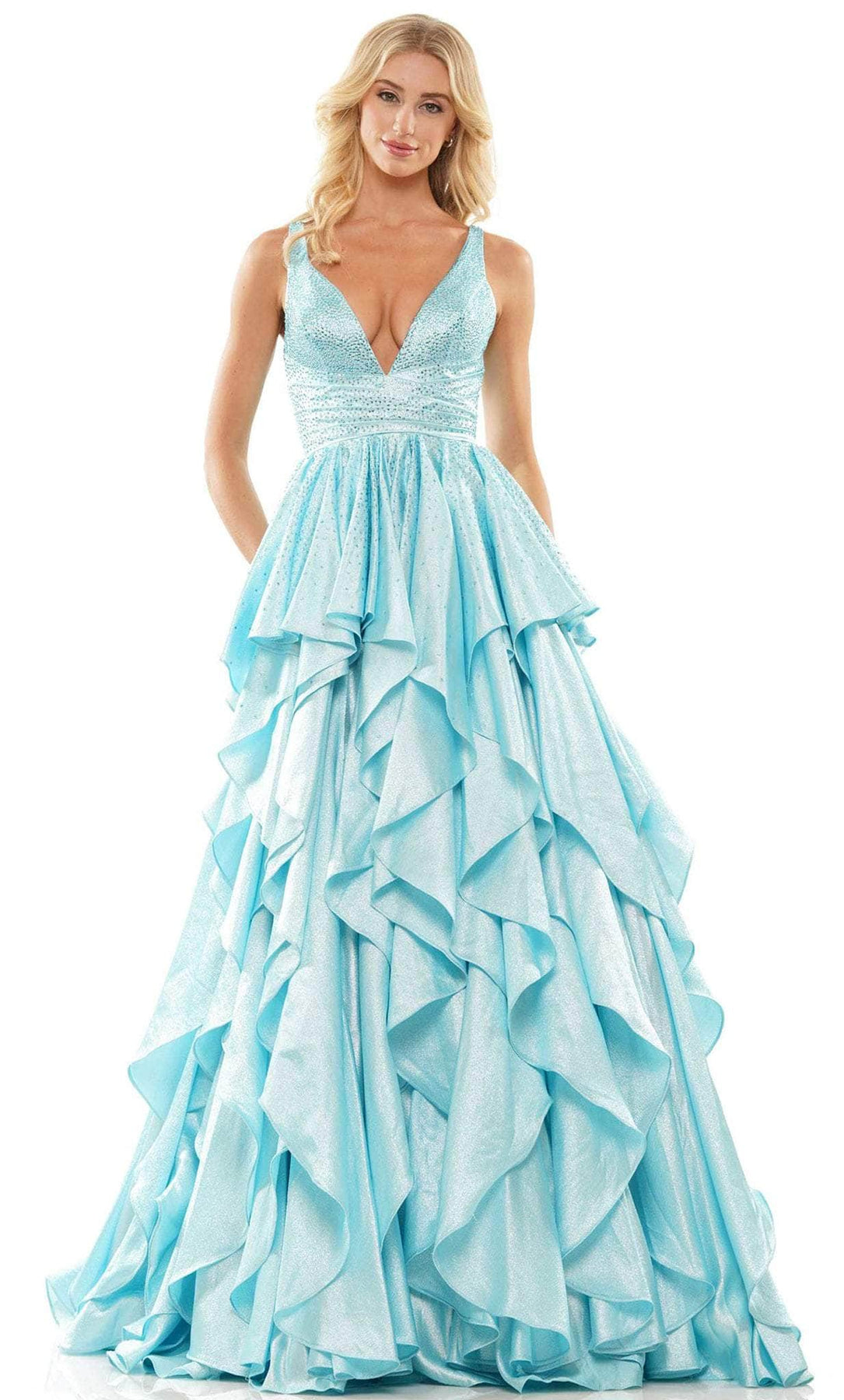 Colors Dress 2890 - Ruffled Dress