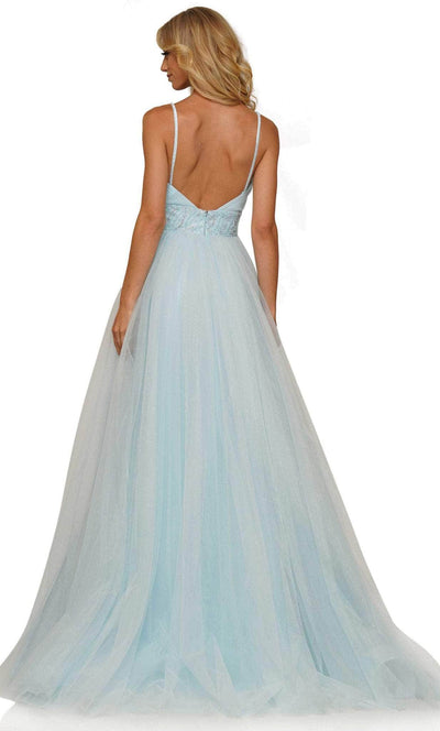 Colors Dress 2891 - Full Length A-line Tulle Gown Special Occasion Dress