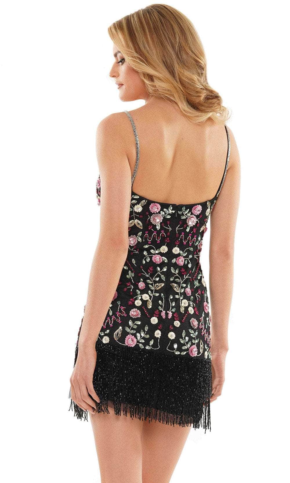 Colors Dress 2900 - Floral Beaded Cocktail Dress Special Occasion Dress