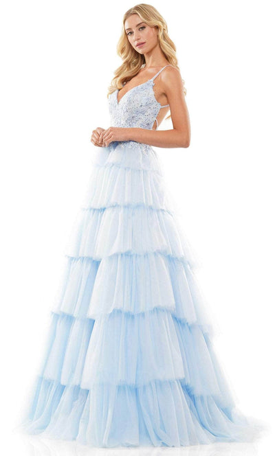 Colors Dress 2911 - Frilled Tulle Dress