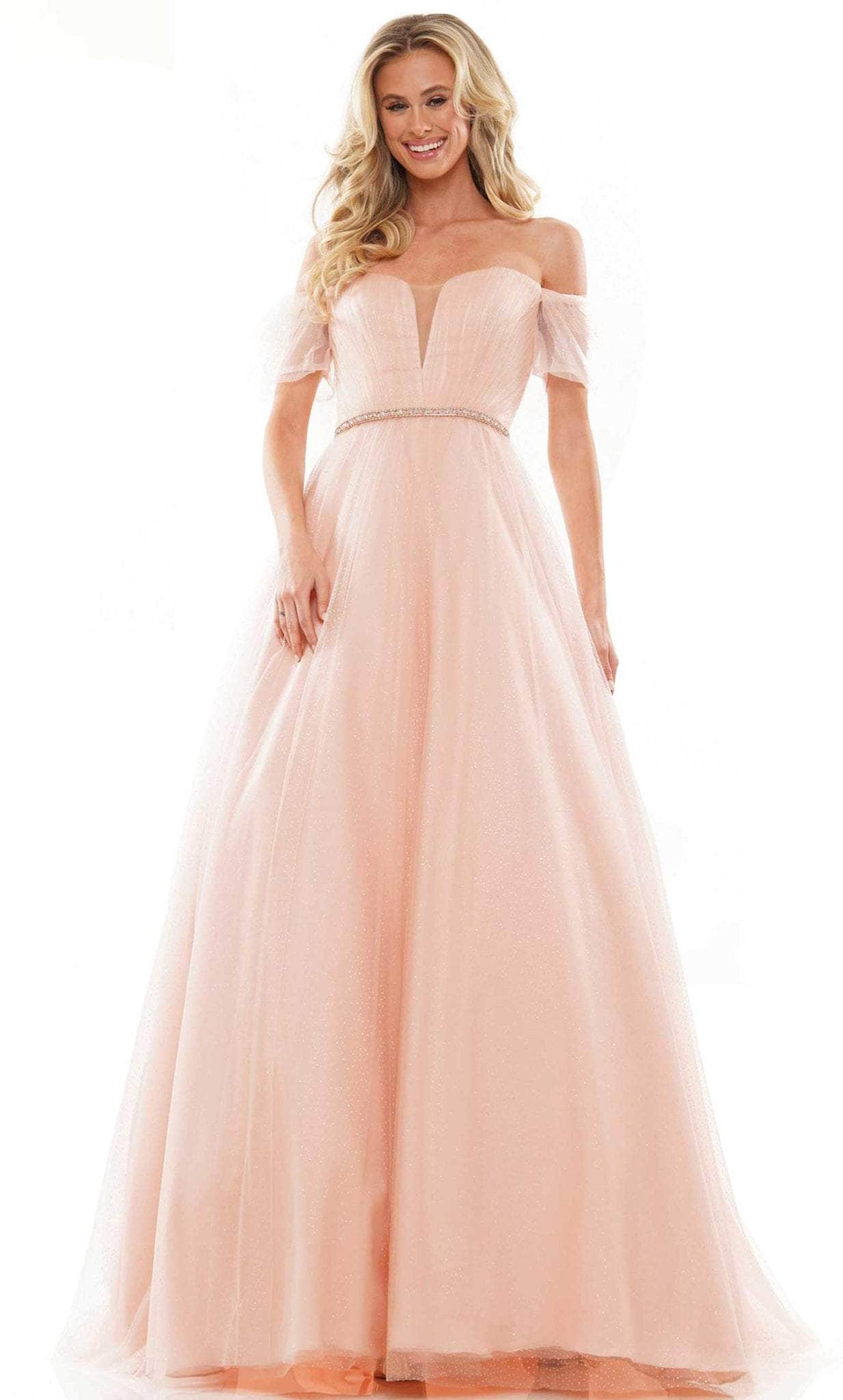 Colors Dress 2912 - V-Neck Ballgown