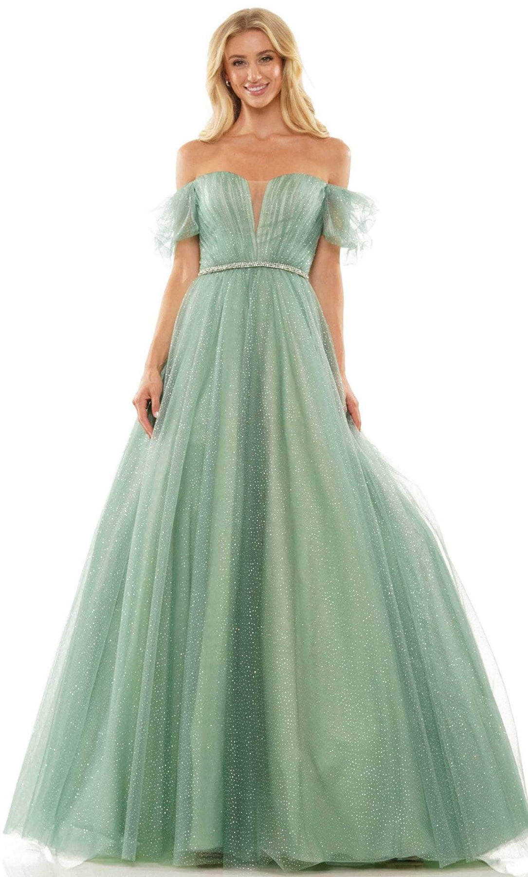 Colors Dress 2912 - V-Neck Ballgown
