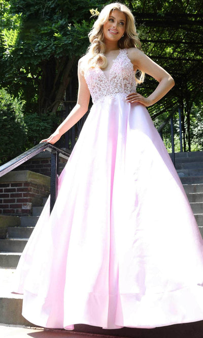 Colors Dress 2914 - Applique Gown