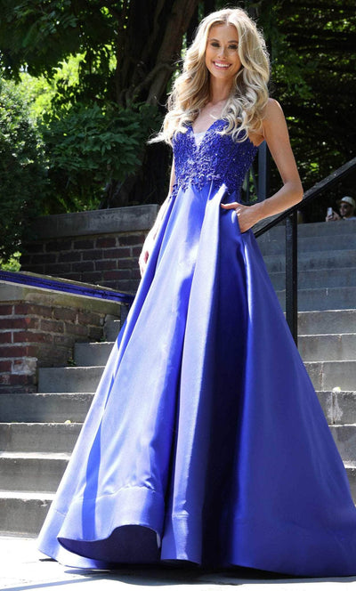 Colors Dress 2914 - Applique Gown