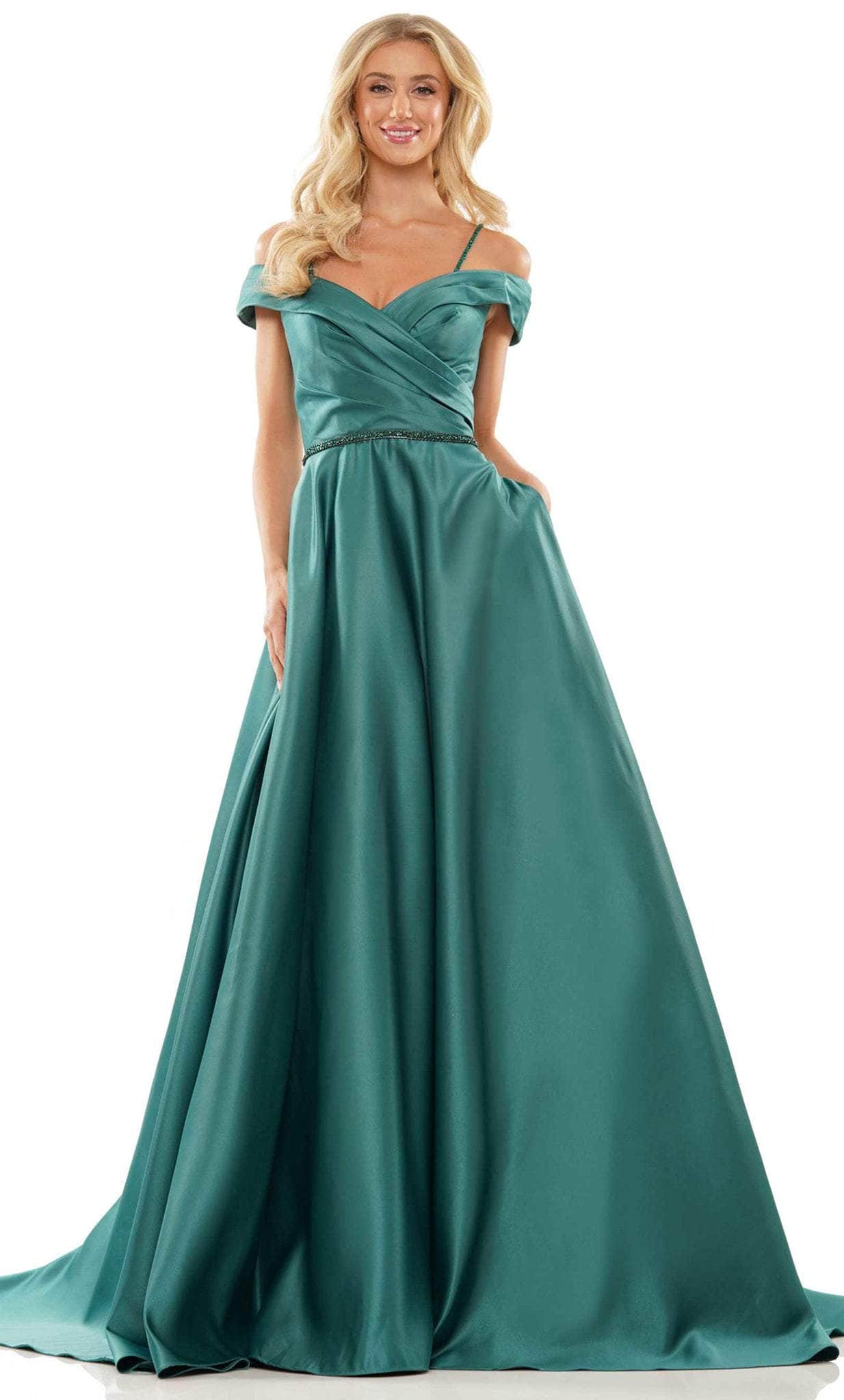 Colors Dress 2938 - Off Shoulder Gown