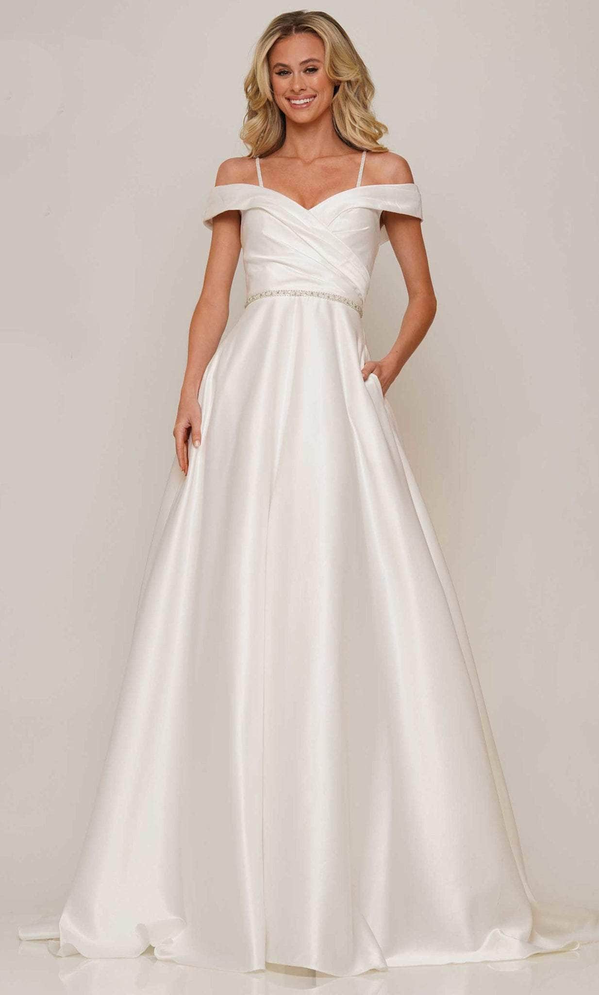 Colors Dress 2938 - Off Shoulder Gown