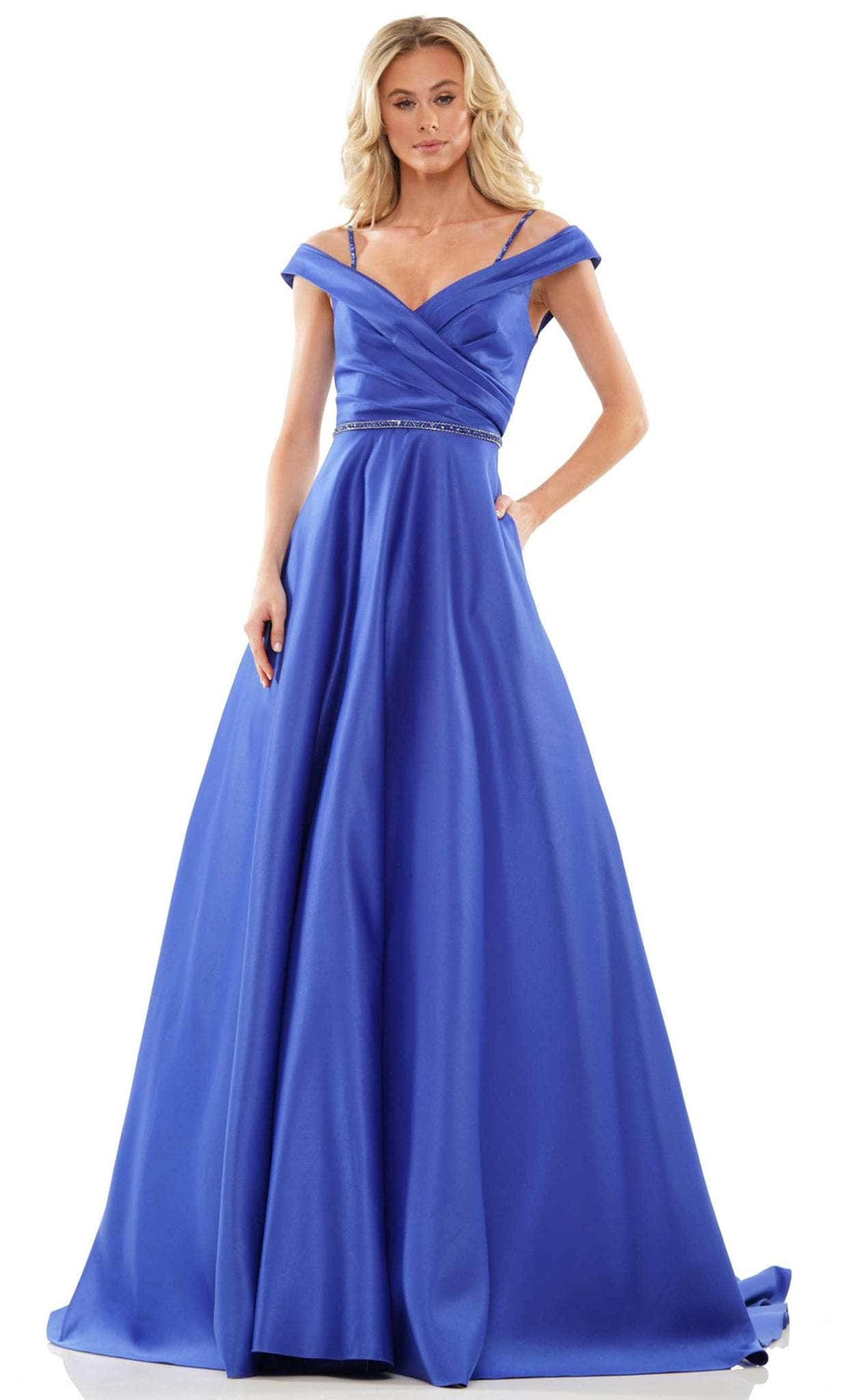 Colors Dress 2938 - Off Shoulder Gown