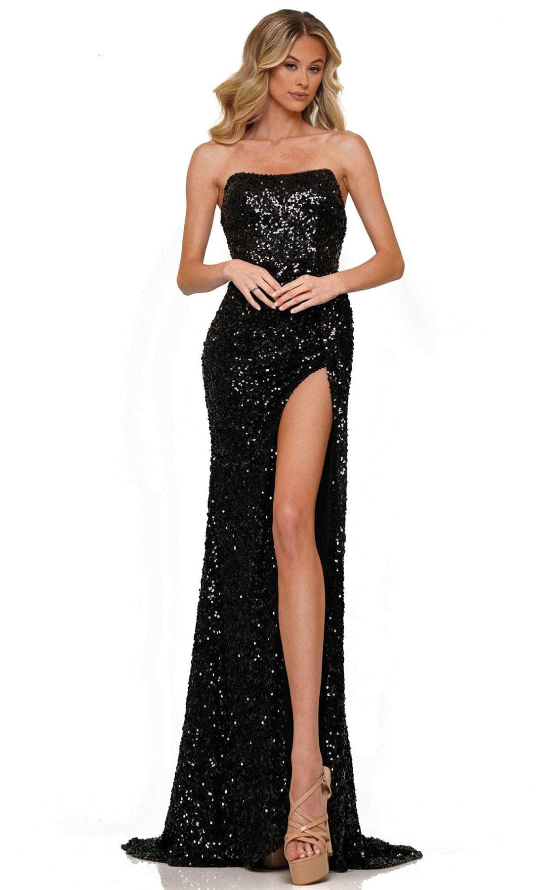 Colors Dress - Strapless Dress 2958 In Black