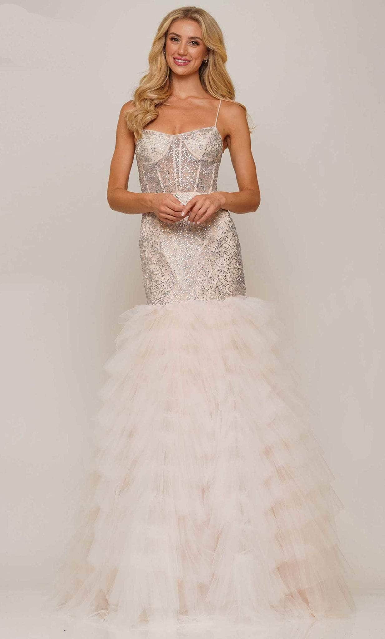 Colors Dress 2965 - Frilled Tulle Gown