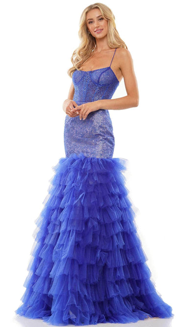Colors Dress 2965 - Frilled Tulle Gown