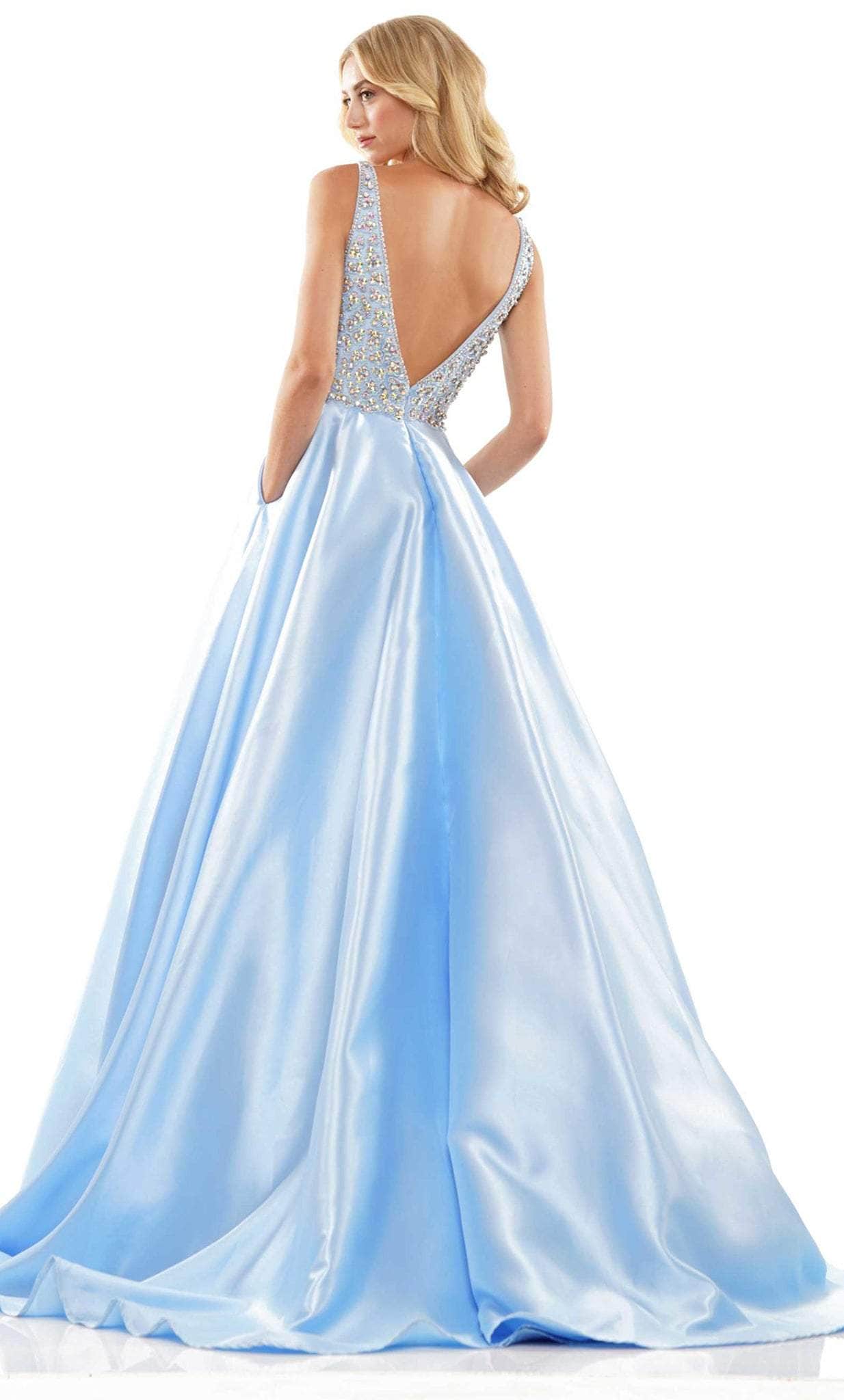 Colors Dress 2966 - V-Neck Ballgown