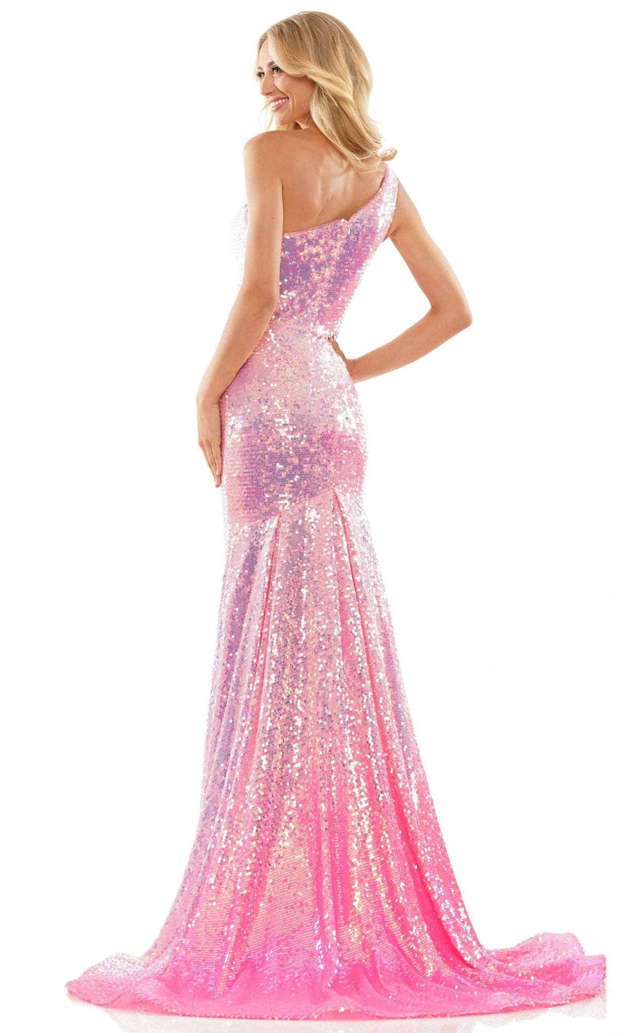 Colors Dress 2984 - One-Shoulder Dress