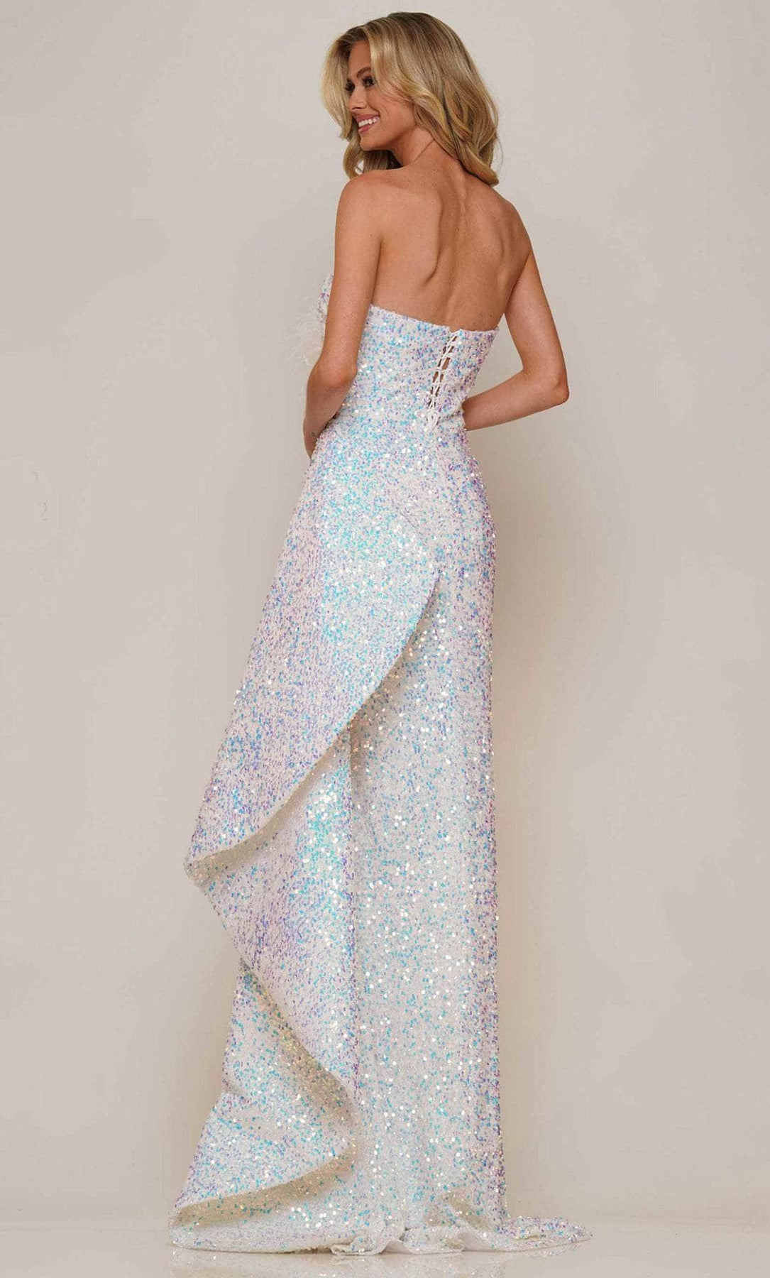 Colors Dress 2994 - Side Frilled Prom Dress Special Occasion Dress