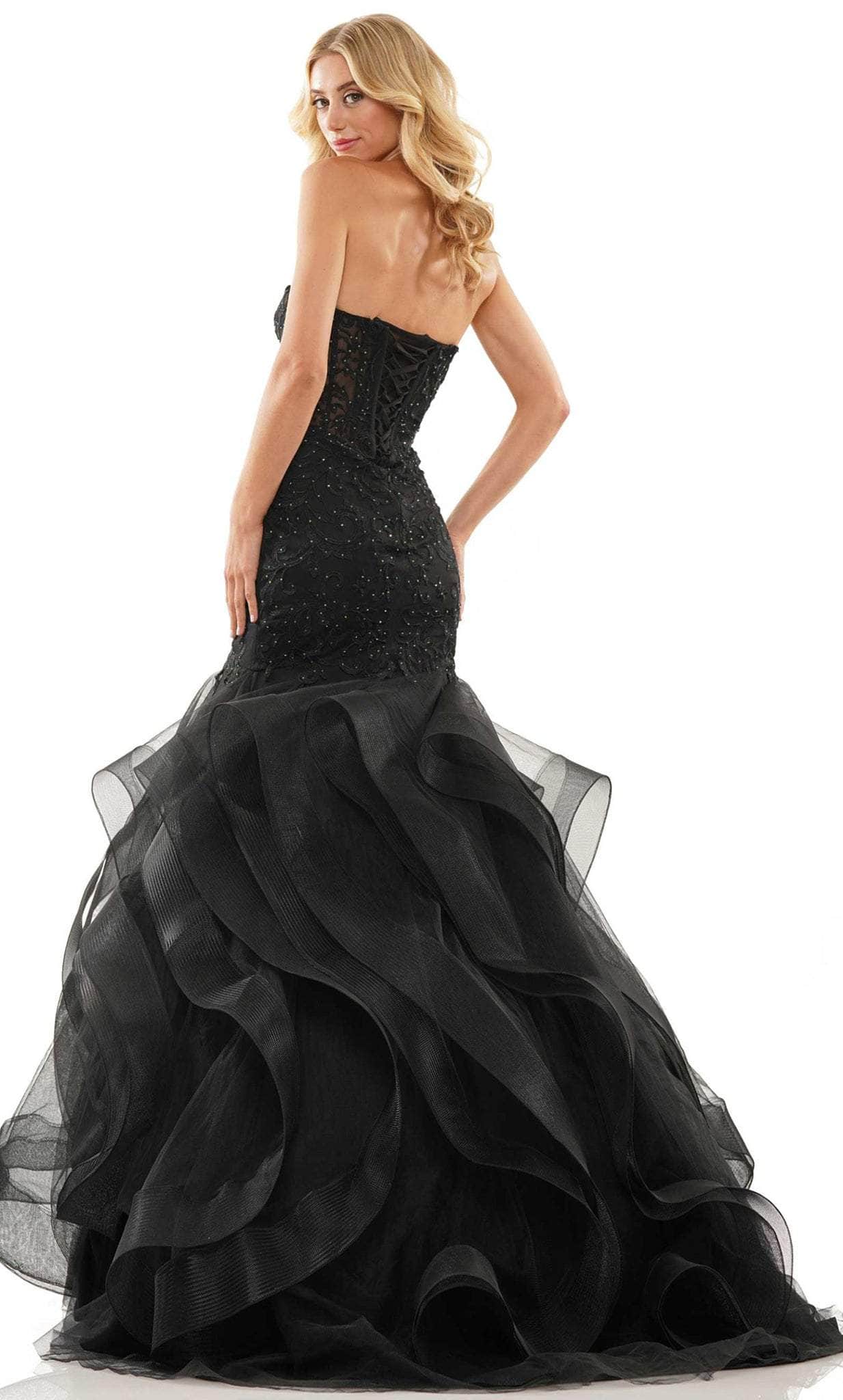 Colors Dress 2998 - Strapless Ruffled Skirt Prom Gown Special Occasion Dress