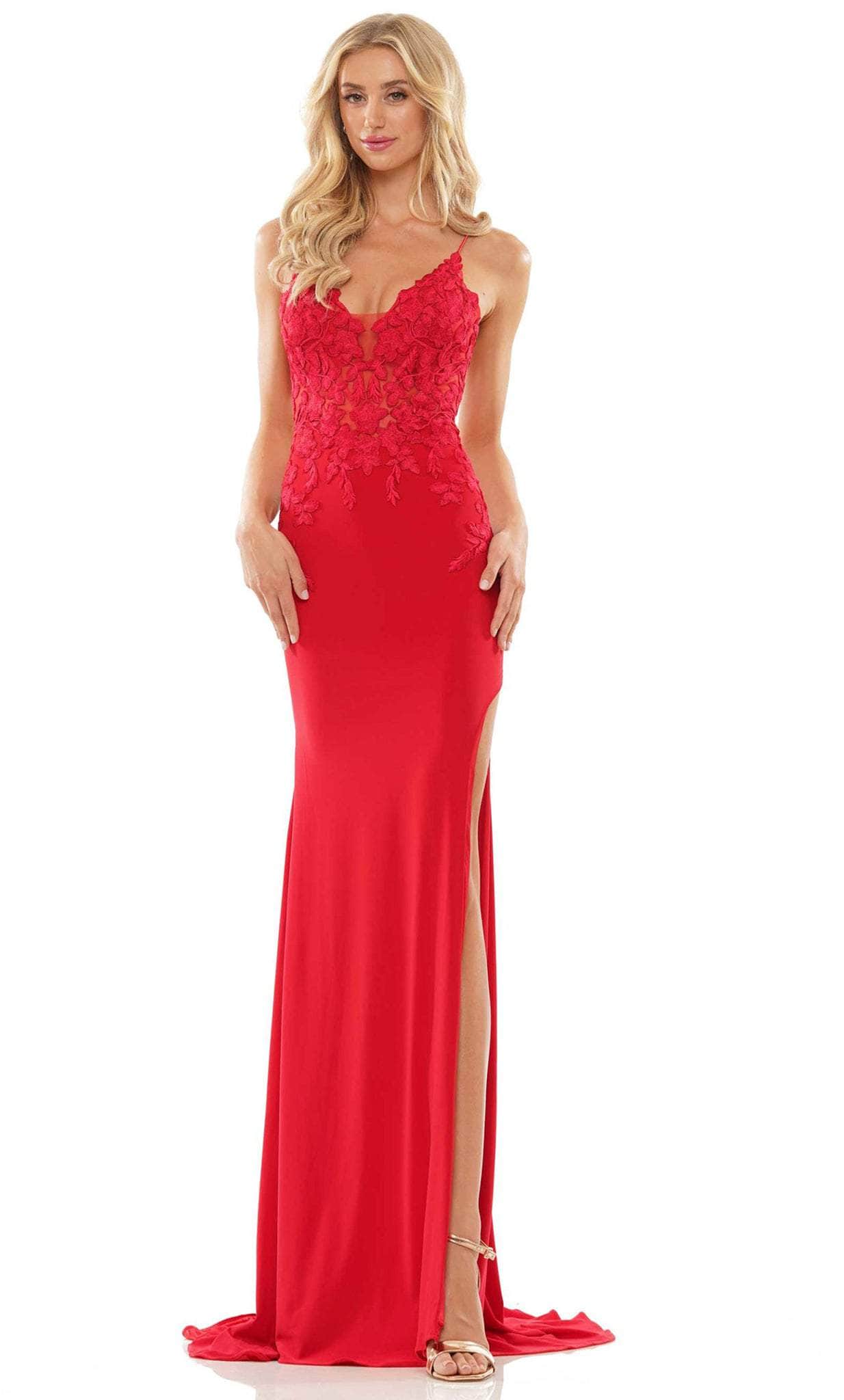 Colors Dress G1086 - Embroidered Fit Gown