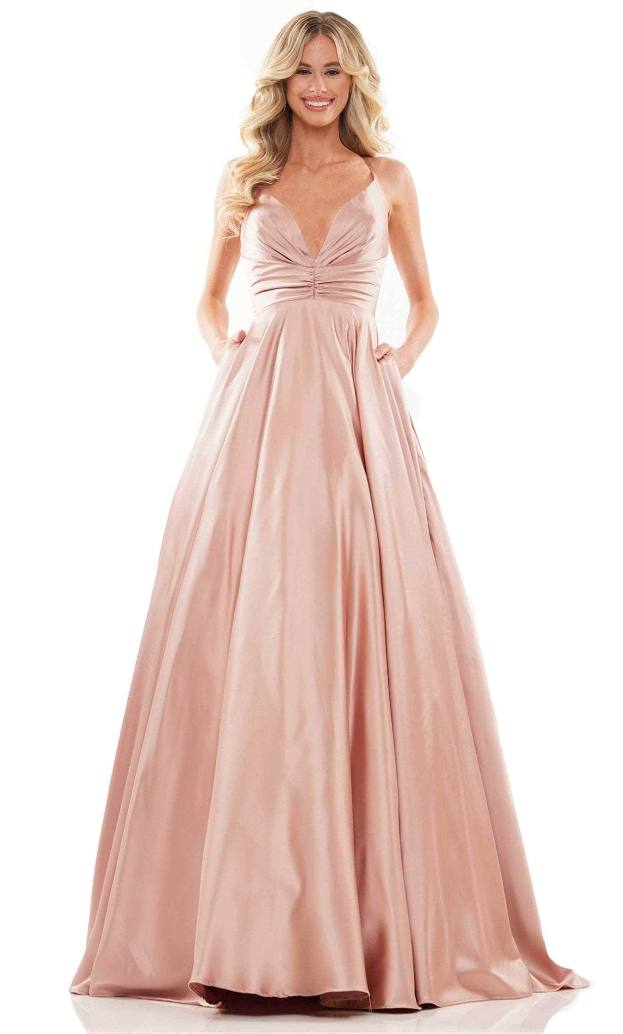 Colors Dress G1089 - V-Neck Gown