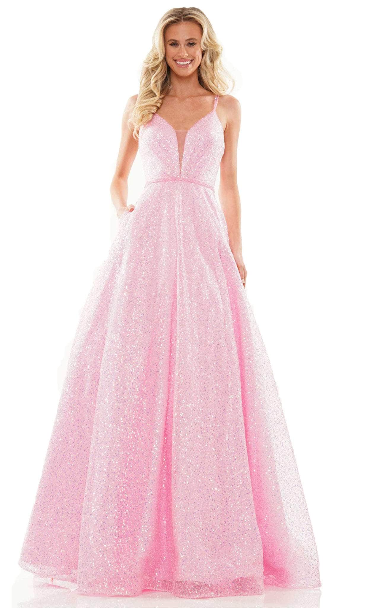 Colors Dress G1095 - Sequined Gown