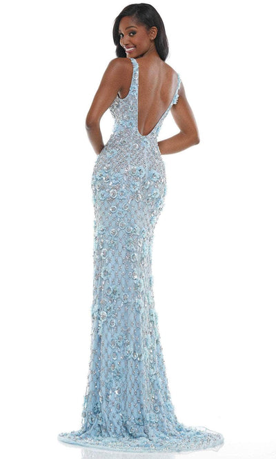 Colors Dress K110 - Beaded Deep V-Neck Prom Dress Special Occasion Dress