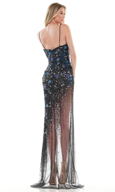 Colors Dress K121 - Fully Sequined Sweetheart Long Gown Evening Dresses