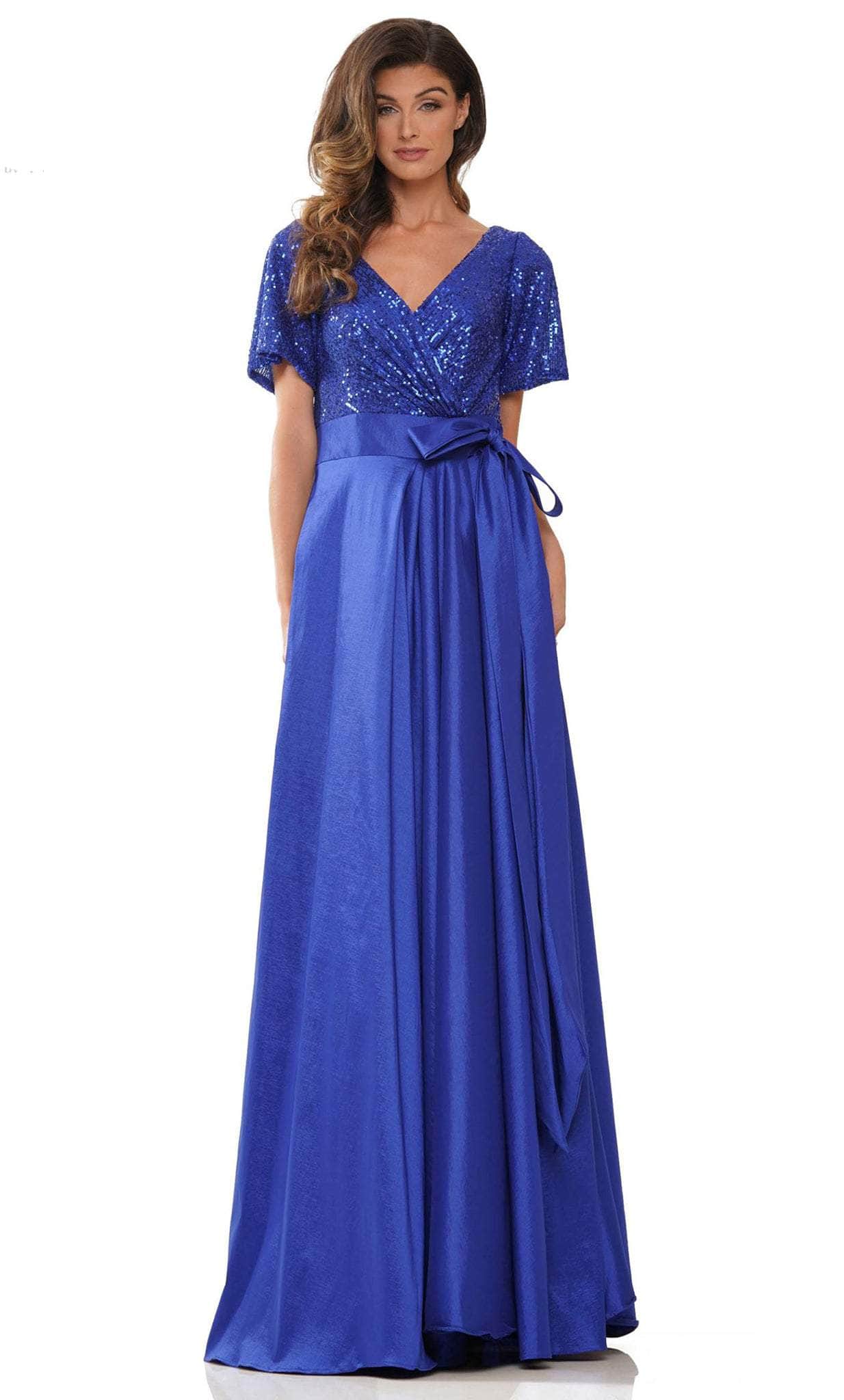 Colors Dress M316 - Short Sleeve Gown