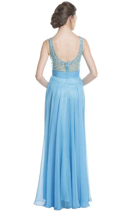 Crisscross Ruched A-Line Evening Dress Dress