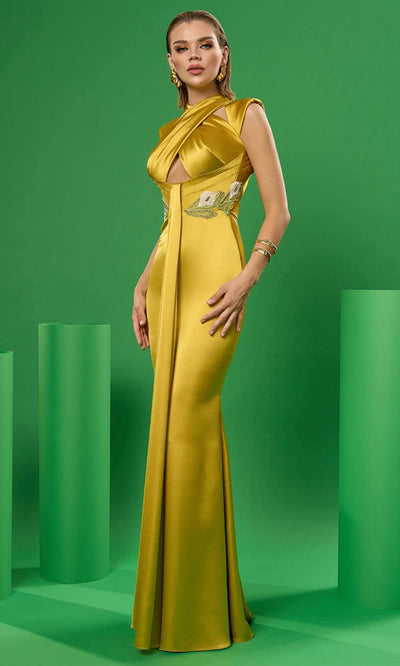 Cristallini Elysee CA01 - Cap Sleeve Gown