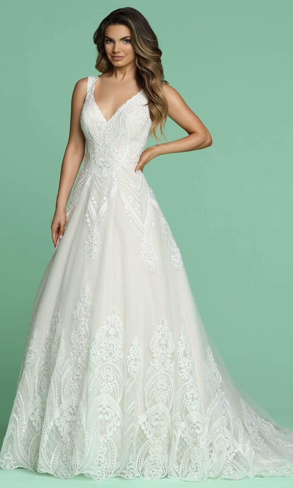 Da Vinci Bridal - A-Line Bridal Gown 50616 In White
