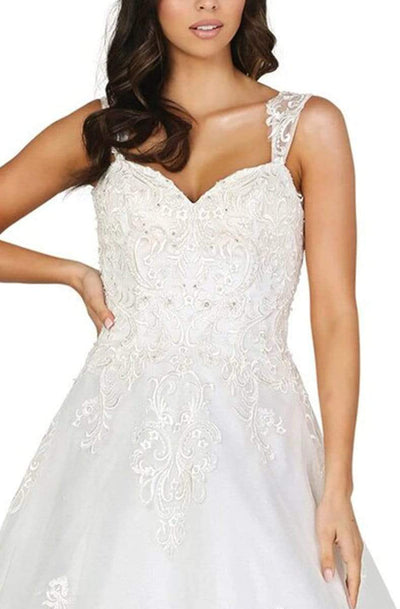 Dancing Queen - 117 Embroidered Sweetheart A-Line Wedding Dress Wedding Dresses
