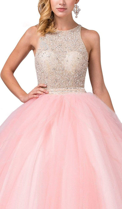 Dancing Queen - 1350 Jewel Studded Illusion Bodice Ballgown Special Occasion Dress
