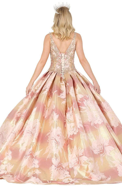 Dancing Queen - 1458 Crystal Embellished Quinceanera Gown Quinceanera Dresses