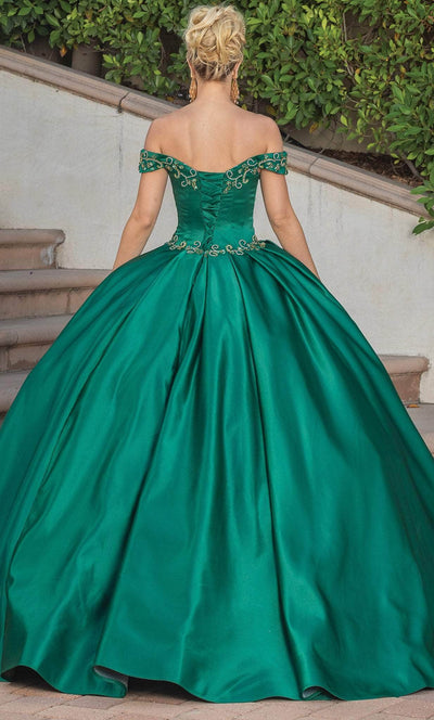 Dancing Queen 1466 - Beaded Off Shoulder Quinceanera Ballgown Ball Gowns