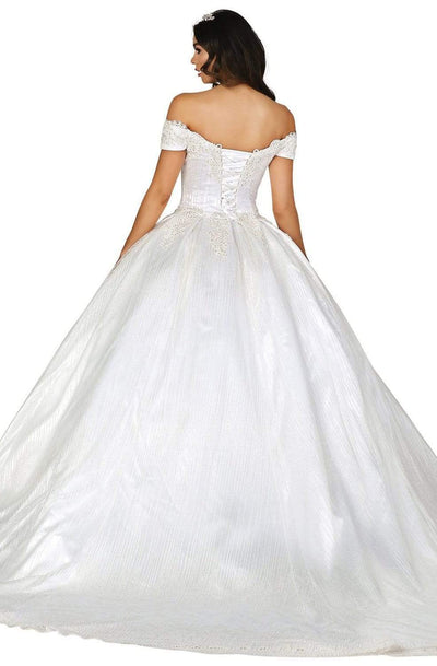 Dancing Queen - 147 Embellished Off-Shoulder Wedding Dress Wedding Dresses