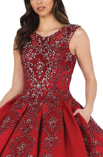 Dancing Queen - 1491 Bead Embellished Scoop Quinceanera Dress Quinceanera Dresses
