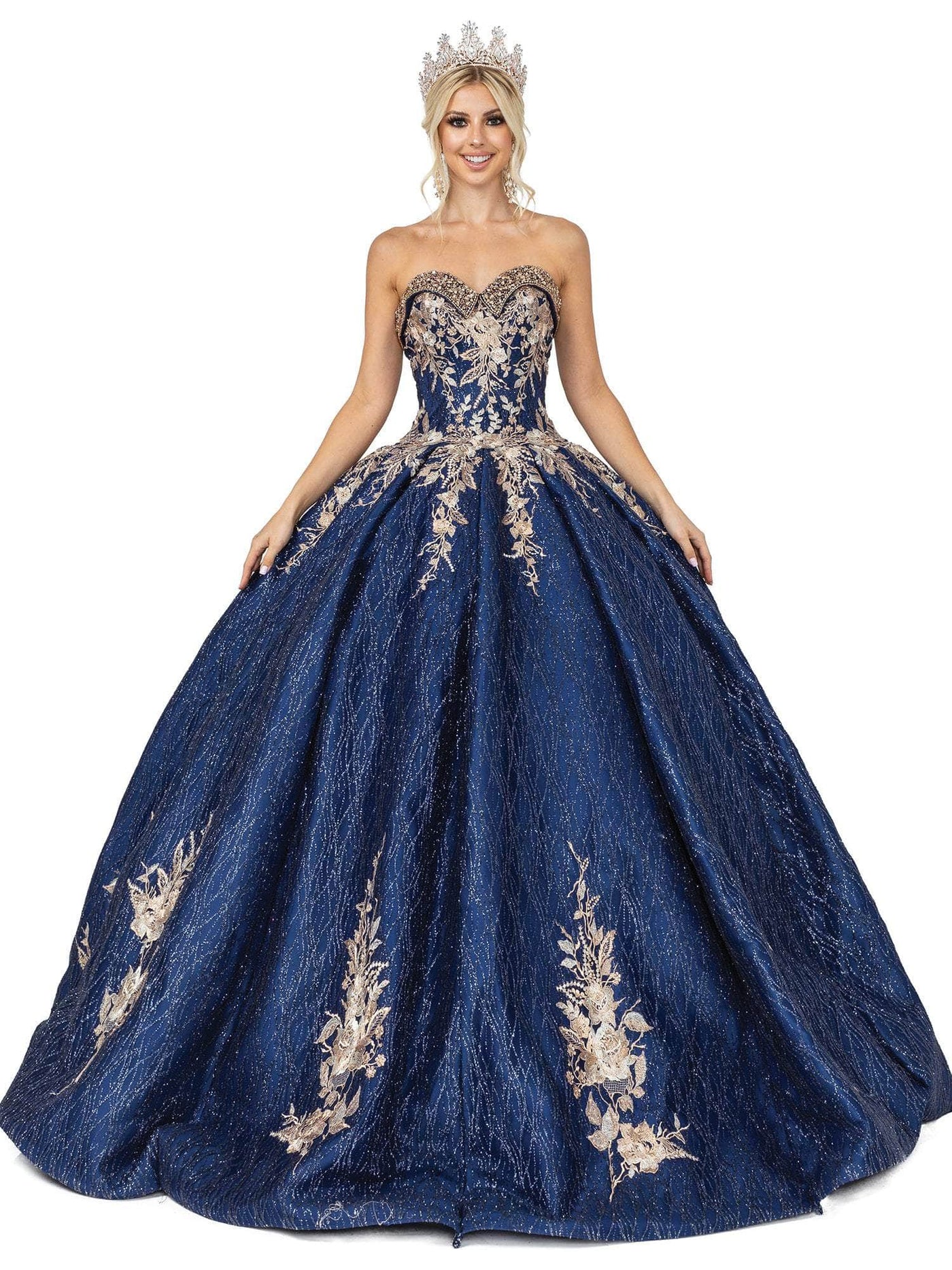 Dancing Queen 1541 - Embroidered Quinceanera Ballgown Special Occasion Dress