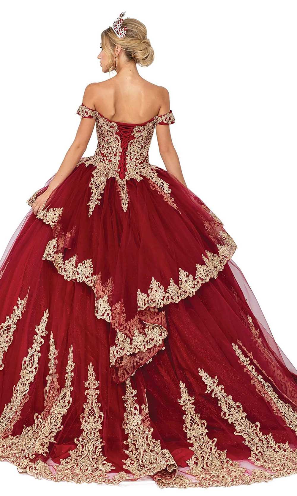 Dancing Queen - 1571 Off Shoulder Applique Ballgown Special Occasion Dress